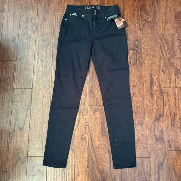 Inman Black Skinny Jeans Stretchy Denim Tapered Fit 12T 360 slimming technology - Picture 1 of 5